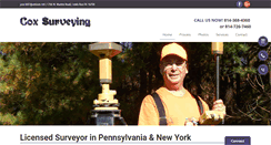 Desktop Screenshot of coxsurveying.net