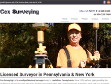 Tablet Screenshot of coxsurveying.net